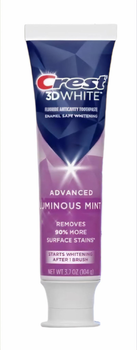Отбеливающая зубная паста Crest 3D White Toothpaste Advanced Luminous Mint 104 г