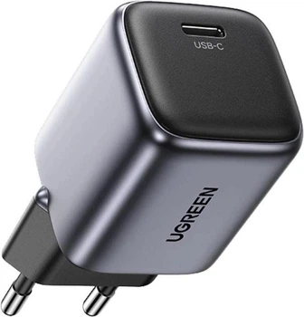 Зарядний пристрій Ugreen CD318 Nexode Mini 30W PD GaN Tech Black (90666)