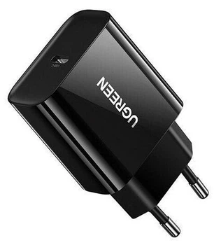 Мережевий зарядний пристрій Ugreen CD137 20 W Type-C PD Charger Black (10191)