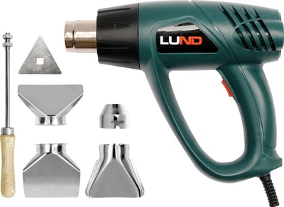 Фен технічний мережевий LUND 1/2 кВт 2 температурні режими 350/ 550 °C (79325) (5906083793257)