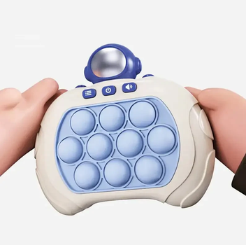Приставка електронна консоль Quick Push Game приставка гри Pop It антистрес струм струм іграшка Astronaut