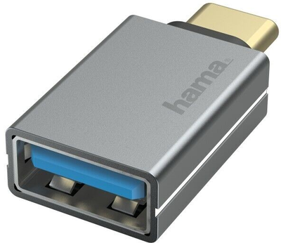 Адаптер Hama USB Type-C - USB Type-A M/F Grey (4047443437006)