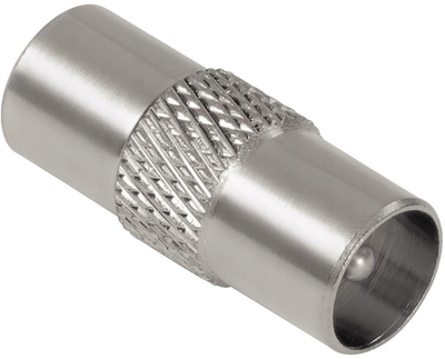 Adapter Hama Koaksjalny (F-złącze) - Koaksjalny (F-złącze) M/M Grey (4047443391414)