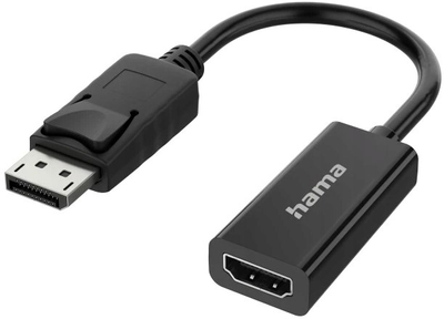 Адаптер Hama DisplayPort - HDMI M/M Black (4047443439840)