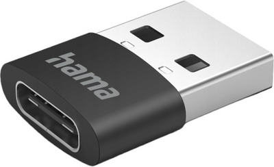 Adapter Hama USB Type-A - USB Type-C M/M 3 szt Black (4047443487193)