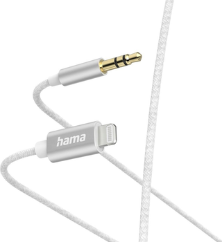 Kabel Hama Lightning - mini-jack 3.5 mm M/M 1 m White (4047443486493)