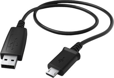 Kabel Hama micro-USB - USB Type A M/F 0.6 m Black (4047443310798)