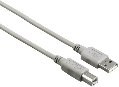 Кабель Hama USB Type A - USB Type B M/F M/M 5 м Grey (4047443442352)