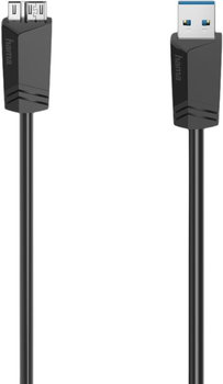 Кабель Hama micro-USB - USB Type A M/M 0.75 м Black (4047443439666)