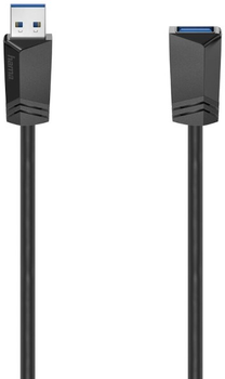 Кабель Hama USB 3.0 Type A M/M 1.5 м M/F Black (4047443443830)