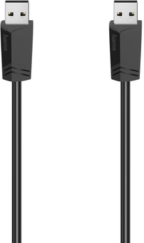 Кабель Hama USB Type A - USB Type A M/M 1.5 м Black (4047443439659)