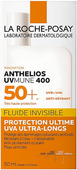 Fluid przeciwsłoneczny La Roche-Posay Anthelios UVMune 400 Invisible SPF50+ 50 ml (3337875797597)