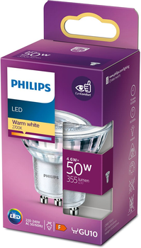 Світлодіодна лампа Philips Classic GU10 4.6W Warm White (8718699774134)