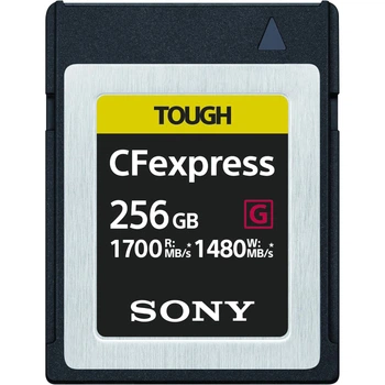 Карта памяти Sony CFexpress Type B 256GB (UHS-II U3) W-1480 MB/s, R-1700 MB/s Class 10 (CEBG256.SYM)