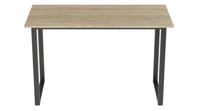 Стол письменный Кнап 2 Ferrum-decor 750x1200x700 Черный металл ДСП Дуб Сонома 16 мм (KNAP2036)