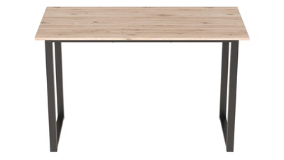 Стіл письмовий Кнап 2 Ferrum-decor 750x1200x600 Чорний метал ДСП Дуб Сан-Марино 16 мм (KNAP2010)