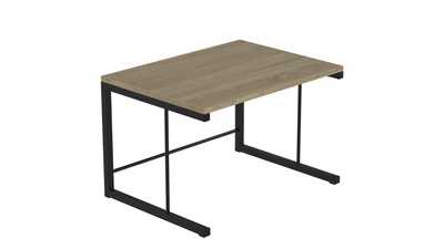 Підставка для мікрохвильової печі Kitchen K301 Ferrum-decor 400x550x350 Чорний метал ДСП Дуб Сонома 16 мм (KITCH30104)