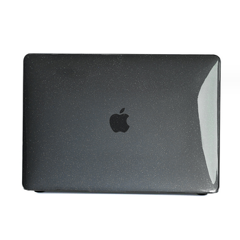 Чохол для MacBook PRO 13" (2018 - 2020) з блискітками, Чорний