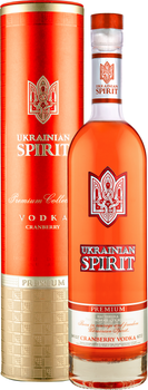 Горілка Ukrainian Spirit Український дух Журавлина 0.7 л 38% в алюмінієвому тубусі (4820261820164)