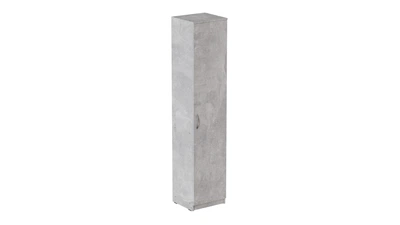 Пенал Анжело Ferrum-decor на 5 полок с дверью 1900x400x380 ДСП Бетон 16 мм (ANG1013)