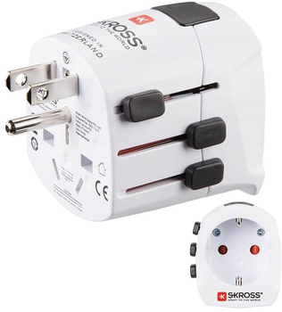 Adapter podróżny Hama World Travel Pro Light White (4047443491411)