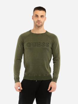 Sweter męski bawełniany Guess X2BR06Z27Y0 2XL Zielony (7621701103048)