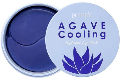 Płatki pod oczy Petitfee Agave Cooling Hydrogel Eye Mask nawilżająco-odświeżające hydrożelowe z ekstraktem z agawy i jagód 60 szt (8809508850429)