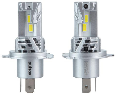 Лампы Pulso M6-H4/LED-chips 7535/9-18 В/2x28 Вт/6000 лм/6500K (M6-H4)