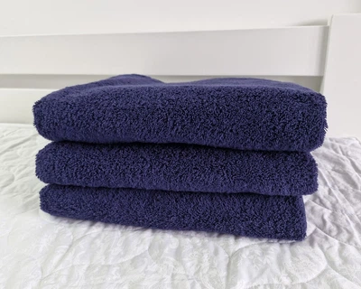 Полотенце турецкое махровое однотонное Zeron 70х140 Dark Blue 480 г/м2 от 15 шт