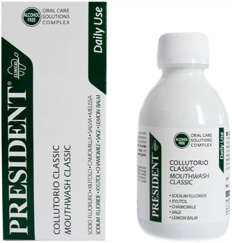 Ополіскувач для ротової порожнини President Classic 200 мл (4169-44289)