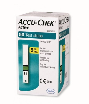 Тест-смужки для глюкометрів Accu-Chek Active №50 (1061-35146)