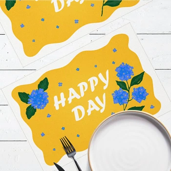 Сервировочная салфетка под тарелку Happy day 40х27 см, 2 шт