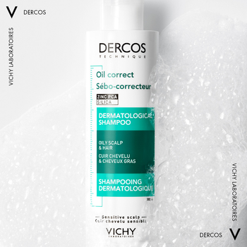 Szampon dermatologiczny Vichy Dercos Technique Oil Control Shampoo do włosów przetłuszczających się 200 ml (3337875874366)