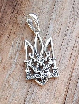 Срібний кулон тризуб (АРТ. №137) Dadiverin Jewelry