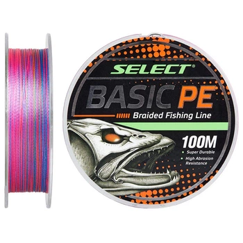 Шнур Select Basic PE 100m (разноцветный) 0.06mm 6lb/3kg