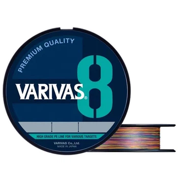 Шнур Varivas PE Line X8 Multicolor 150m #1.0/0.165mm 20lb/9.06kg
