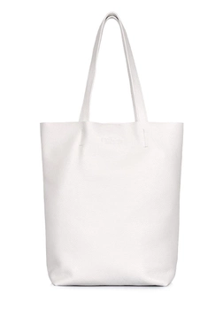 Женская кожаная сумка на плечо POOLPARTY Iconic iconic-white белая