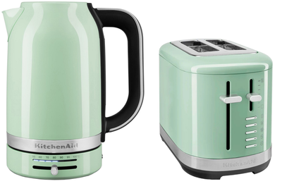 Электрочайник KitchenAid 1.7 л 5KEK1701EPT фисташковый + Тостер KitchenAid 5KMT2109EPT фисташковый (комплект)