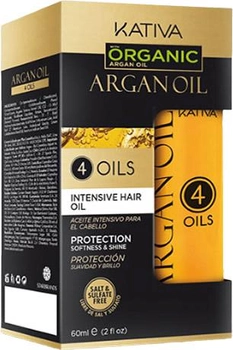Олія для волосся Kativa Argan Oil 4 Oils Intense Hair Oil 60 мл (7750075021624)