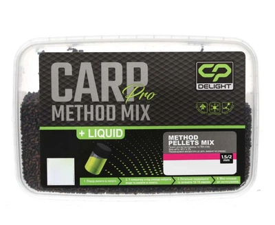 Прикормочний мікс Carp Pro Delight Method Pellets Mix 1.5/2мм Squid&Cranberry + Ліквид арт CPMPSC1,5-2