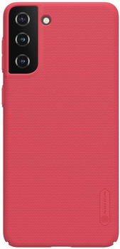 Etui plecki Nillkin Frosted Shield do Samsung Galaxy S21+ Red (6902048211469)