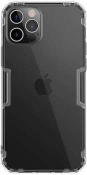 Etui plecki Nillkin Nature TPU Case do Apple iPhone 12 Pro Max Grey/Transparent (6902048202184)