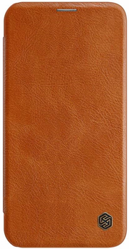 Etui z klapką Nillkin Qin Leather Case do Apple iPhone 12 Pro Max Brown (6902048201675)