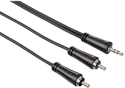 Kabel Hama mini-jack 3.5 mm - RCA 1.5 m Black (4047443214027)