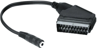 Adapter Hama SCART - mini-jack 3.5 mm Black (4047443197641)