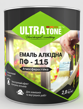Эмаль ПФ-115 «ULTRAtone» Белая 2.8