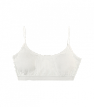 Білий топ на тонких бретельках - Donella - 5971A - 152-158 см - Білий