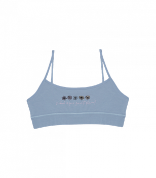Подростковый топ с рисунком - Donella - 5924Y4 - 158-164 см - Джинсовый