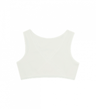 Топ Donella з мереживом на широких бретельках - Donella - 451101 - 110-116 см - Білий