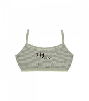 Підлітковий топ з малюнком - Donella - 591190B - 146-152 см - Оливковий
